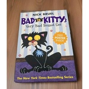 Bad Kittys Very Bad Boxed Set 3 Books Poster Gets A Bath Happy Birthday Vs Uncle
